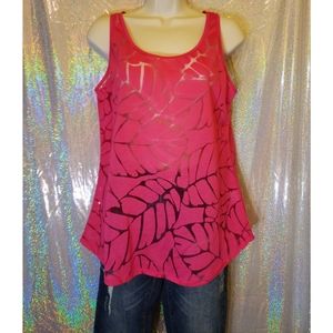 Apt 9 Medium Pink Sheer Tan Top